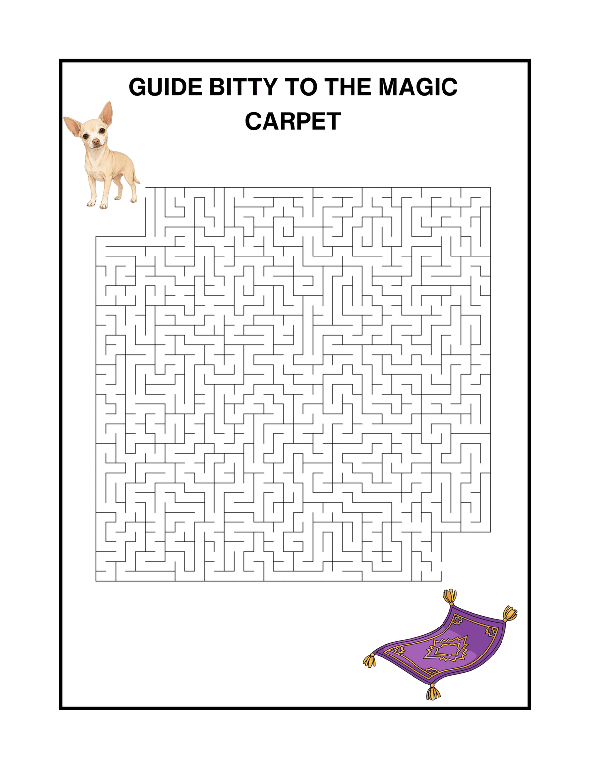 Adventures of Bitty - Coloring and Activity Book - SalsaHippo