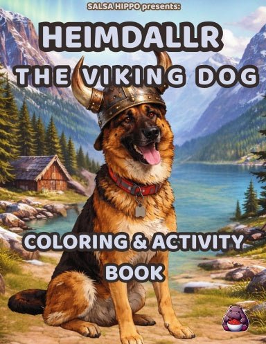 Heimdallr the Viking Dog Coloring and Activity Book - SalsaHippo