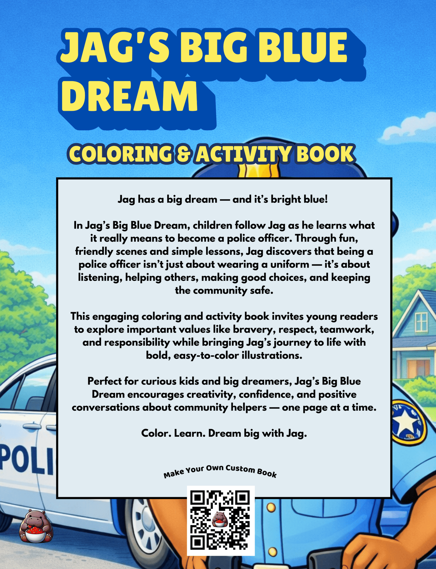 Jag’s Big Blue Dream Coloring and Activity Book - SalsaHippo