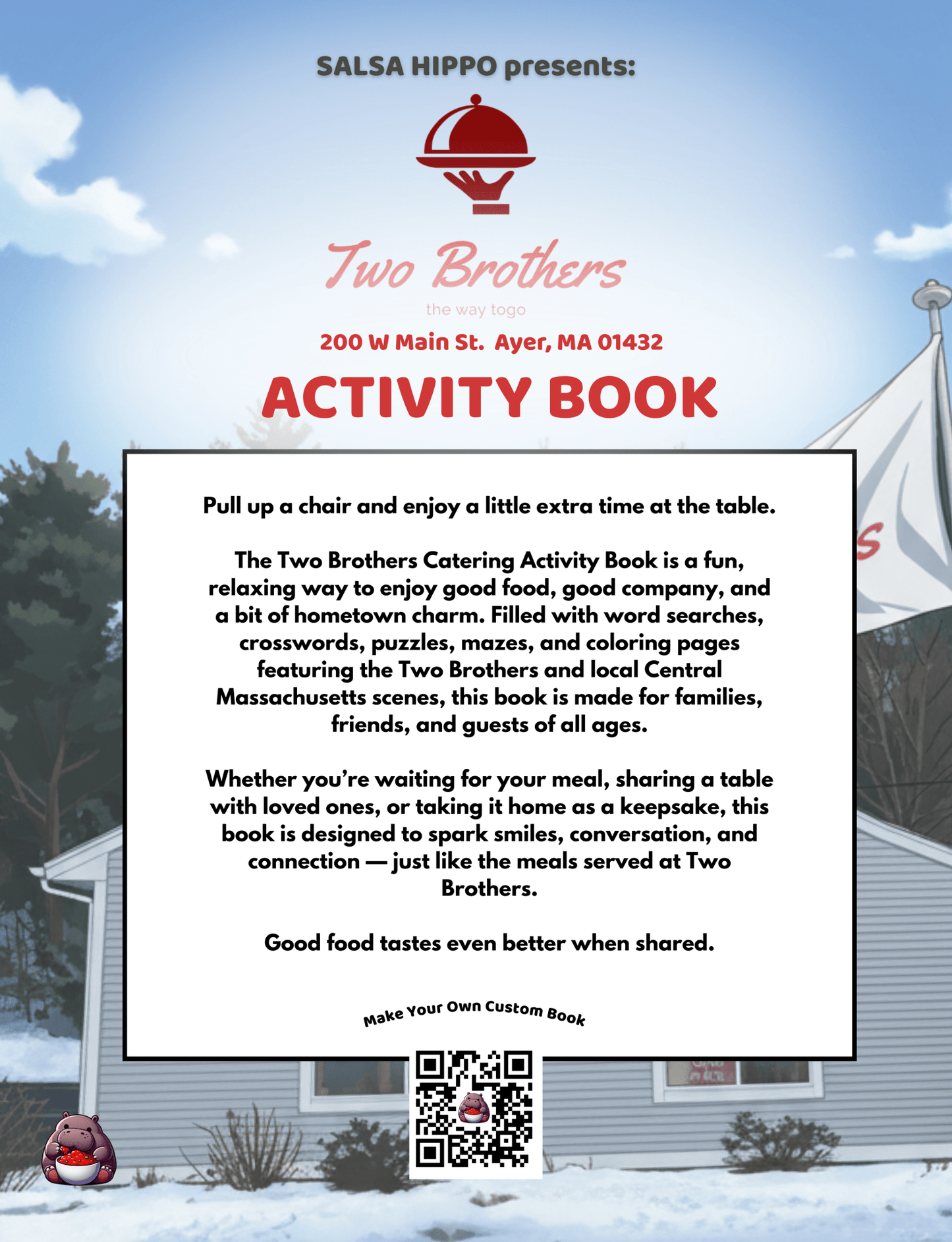 Two Brothers Catering Activity Book - SalsaHippo