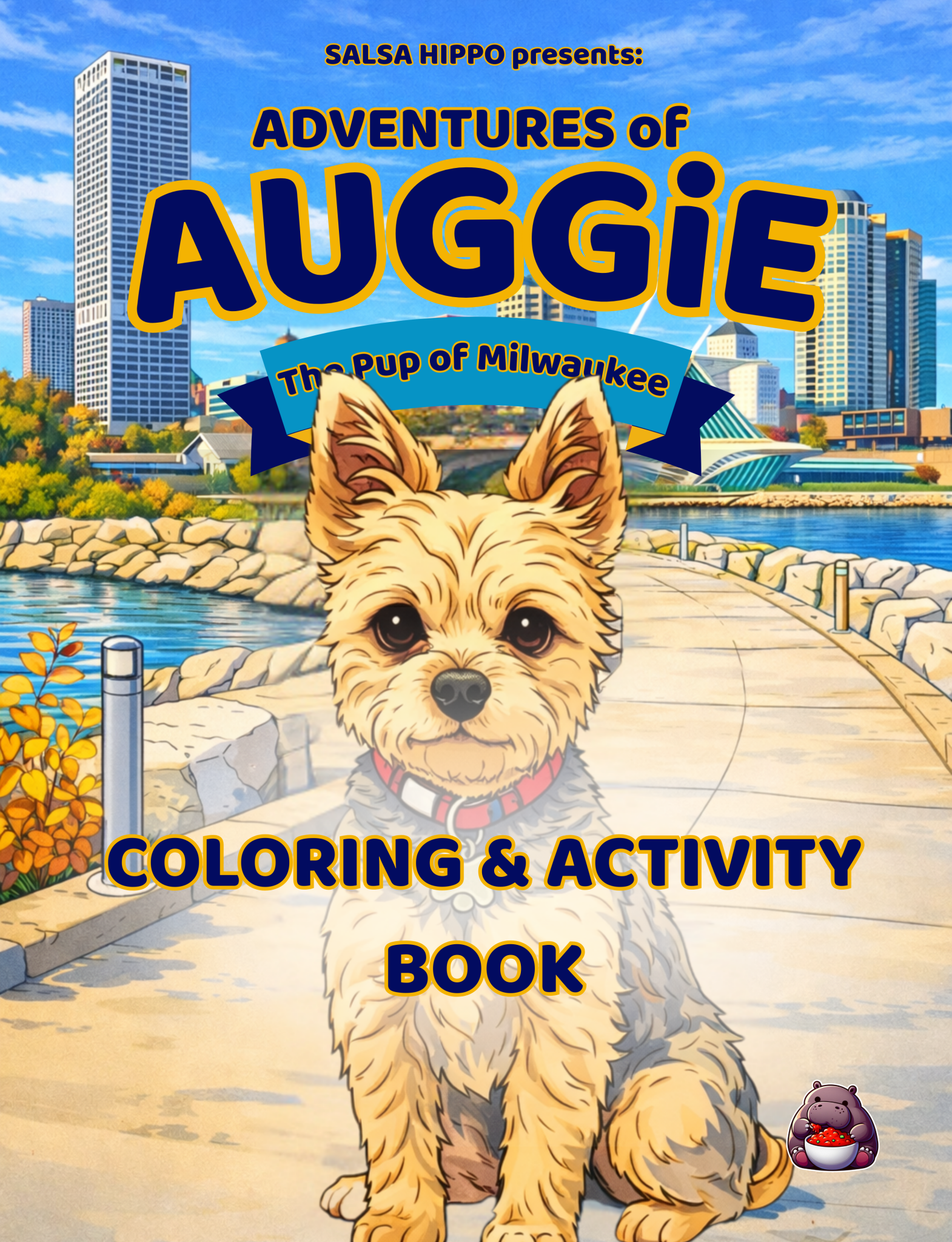 Adventures of Auggie: The Pup of Milwaukee Coloring and Activity Book - SalsaHippo