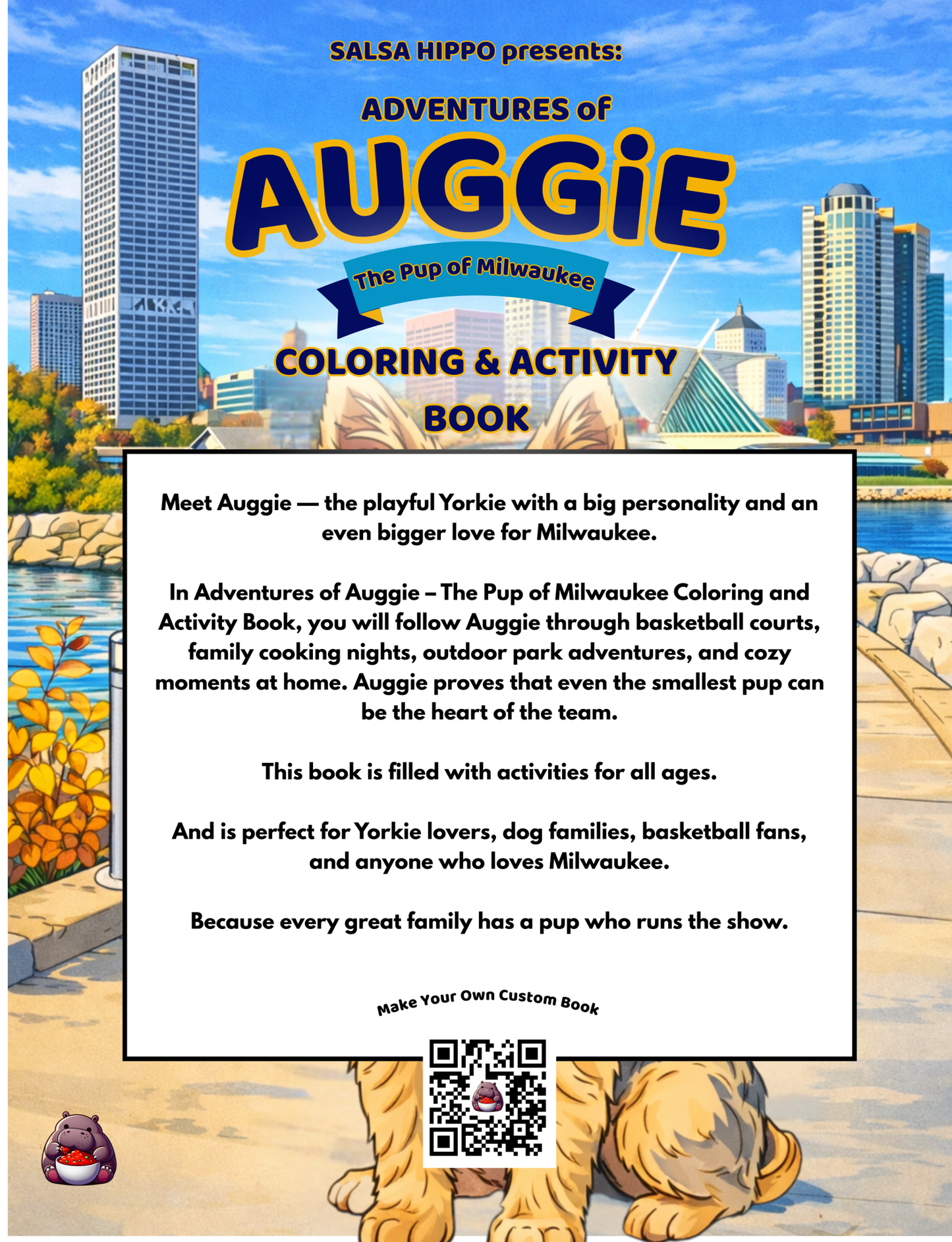 Adventures of Auggie: The Pup of Milwaukee Coloring and Activity Book - SalsaHippo