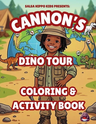 Cannon’s Dino Tour Coloring and Activity Book - SalsaHippo