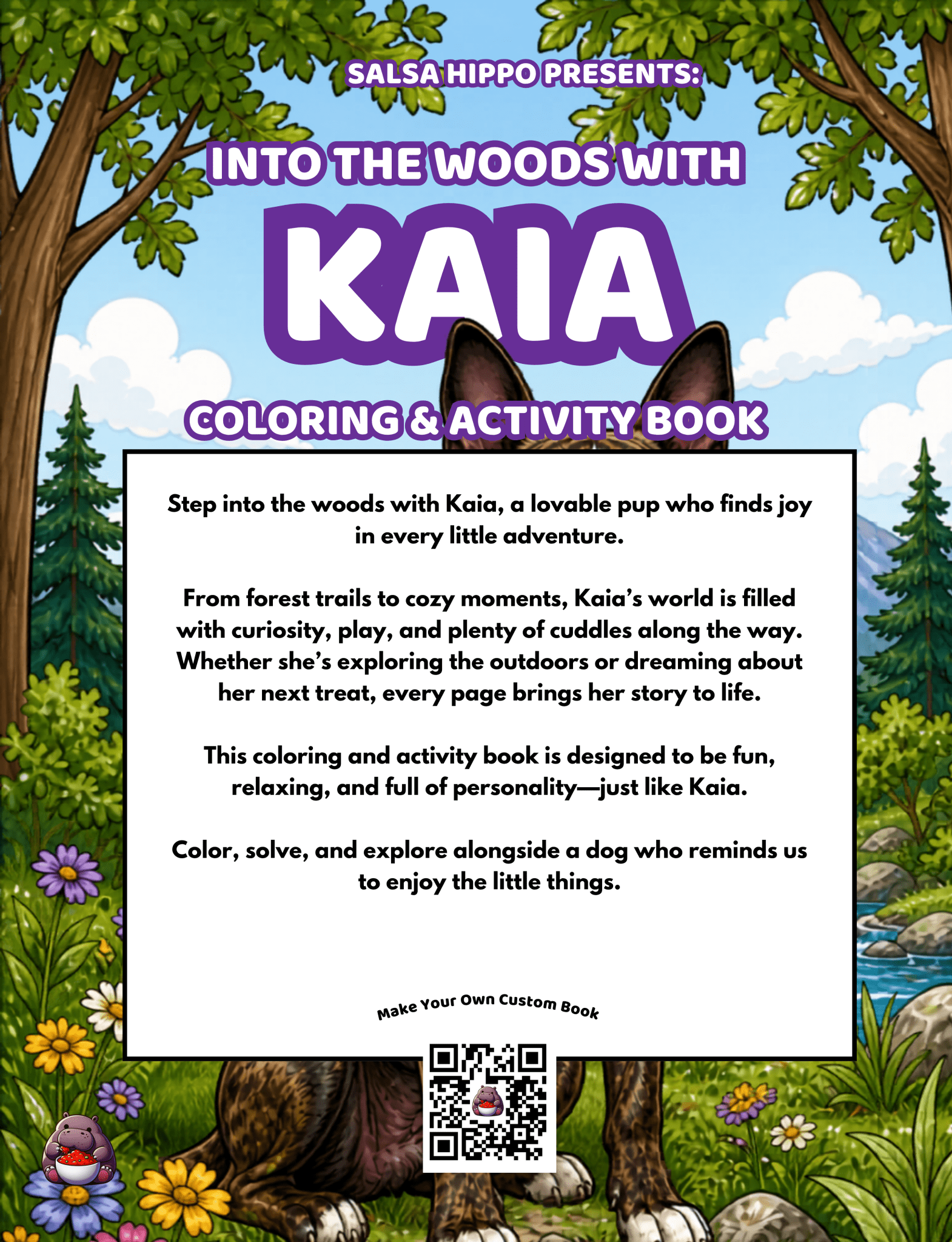 Into The Woods With Kaia - Coloring and Activity Book - SalsaHippo