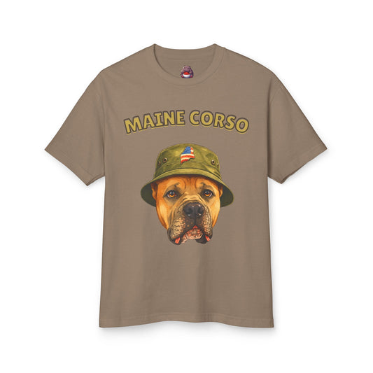 Maine Corso Graphic Tee — Vintage Dog Portrait T-Shirt - SalsaHippo