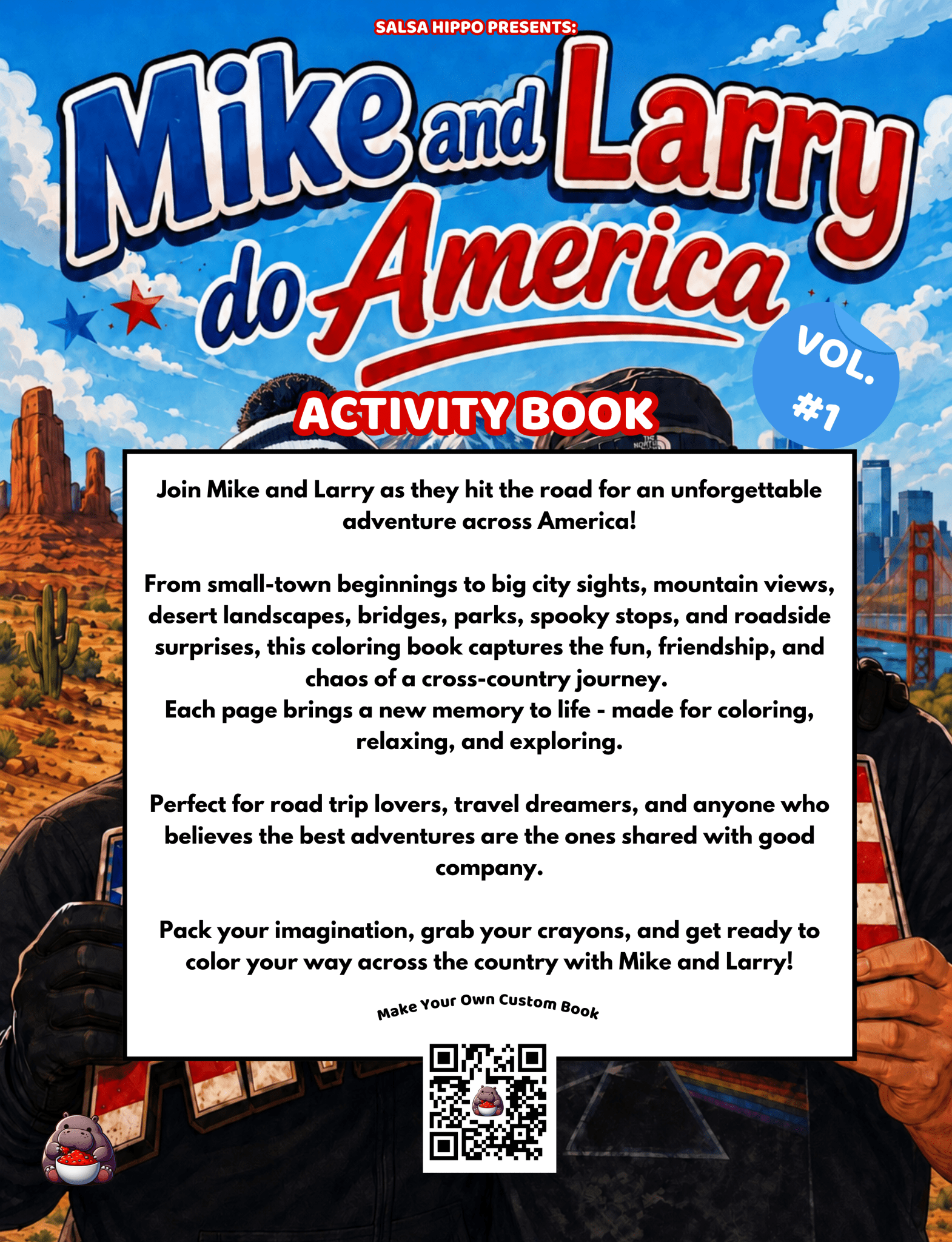 Mike and Larry do America - Activity Book - SalsaHippo
