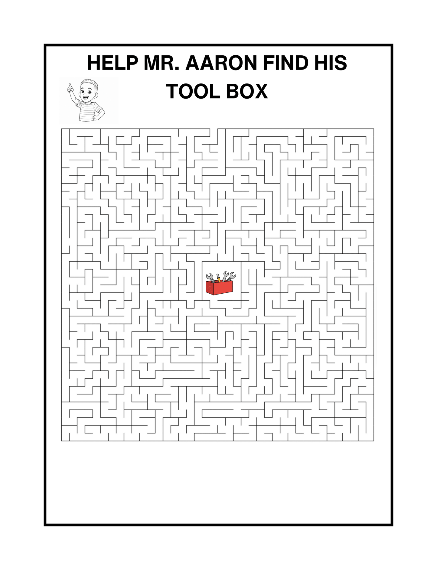 Mr. Arron Will Fix It - Coloring and Activity Book - SalsaHippo