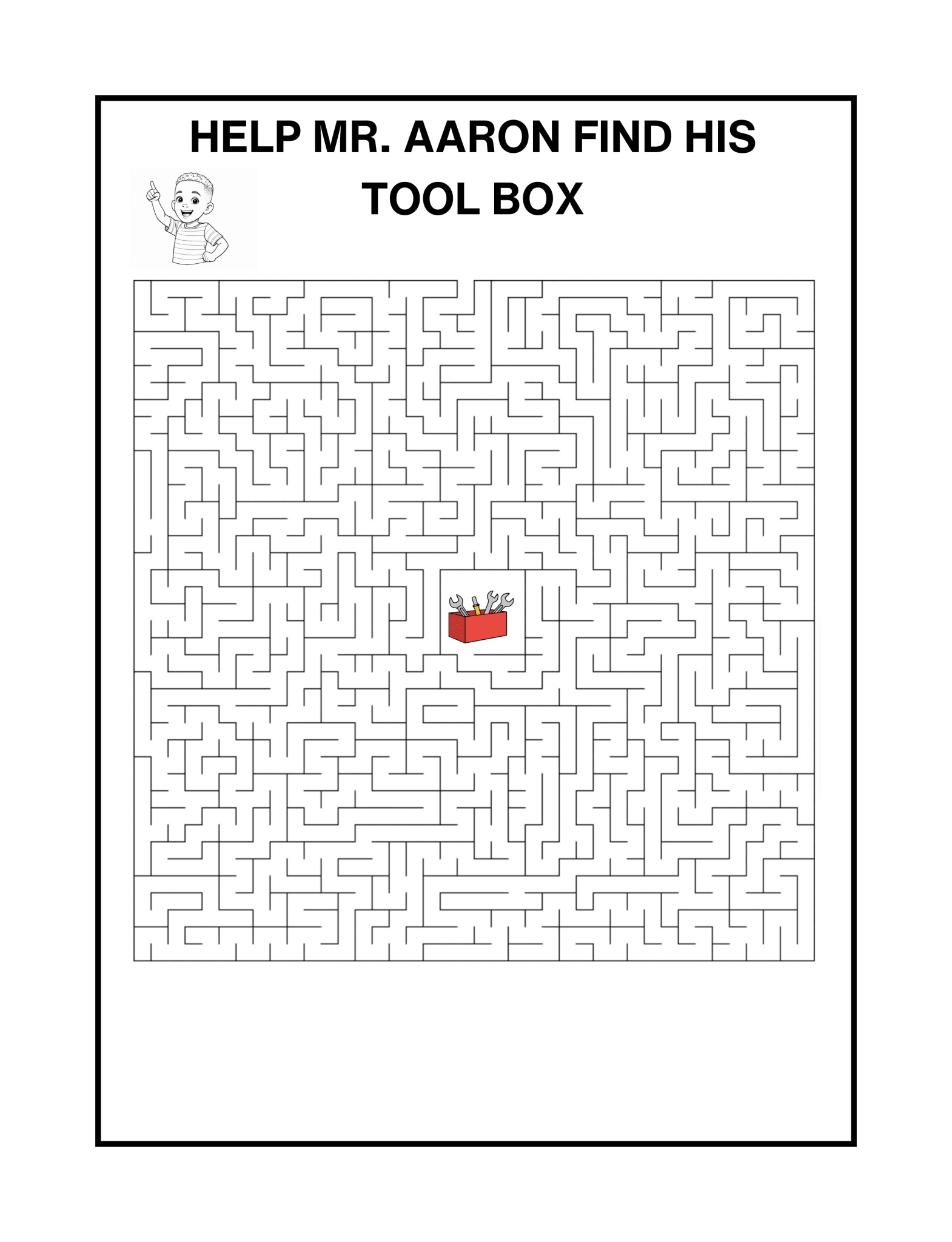 Mr. Arron Will Fix It - Coloring and Activity Book - SalsaHippo
