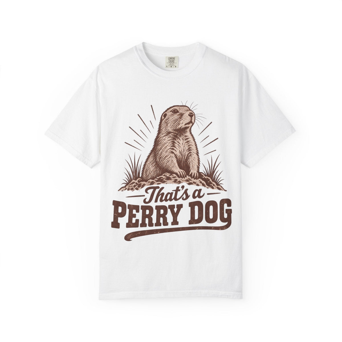 Perry Dog Graphic T-Shirt — "That's a Perry Dog" Retro Prairie Tee - SalsaHippo