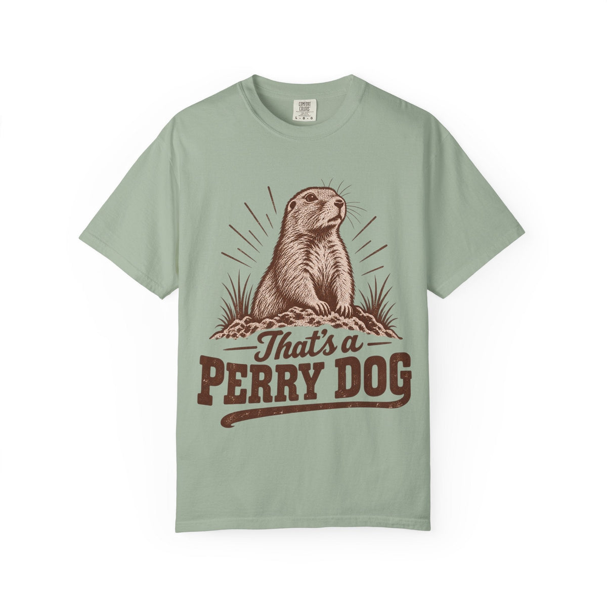 Perry Dog Graphic T-Shirt — "That's a Perry Dog" Retro Prairie Tee - SalsaHippo