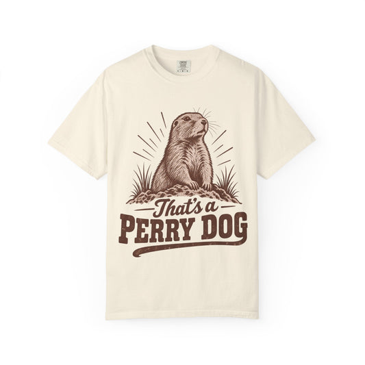 Perry Dog Graphic T-Shirt — "That's a Perry Dog" Retro Prairie Tee - SalsaHippo