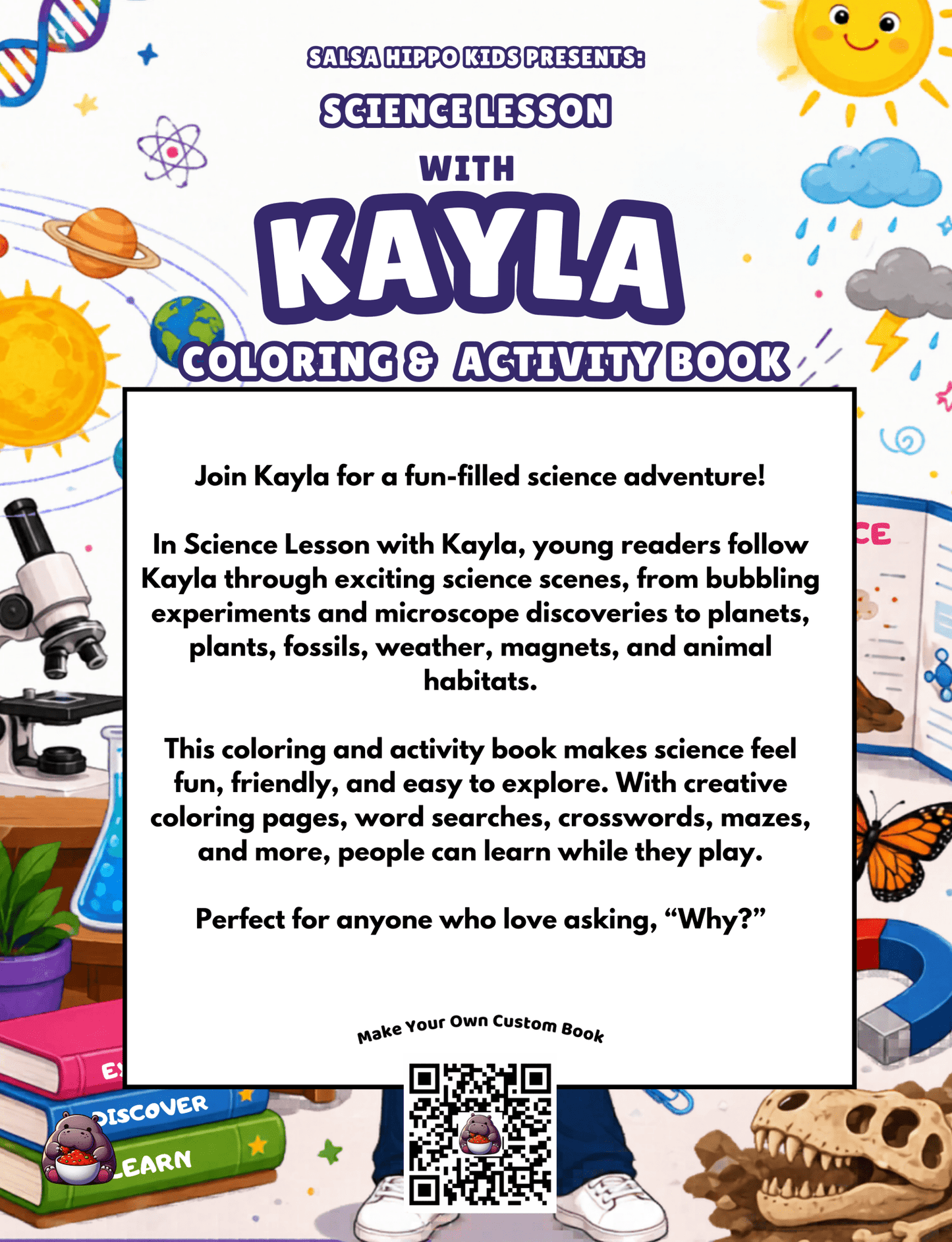 Science Lesson With Kayla Coloring and Activity Book - SalsaHippo