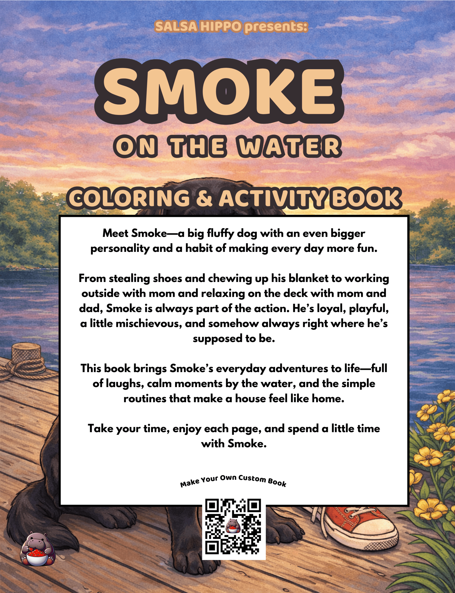 Smoke on the Water Coloring and Activity Book - SalsaHippo