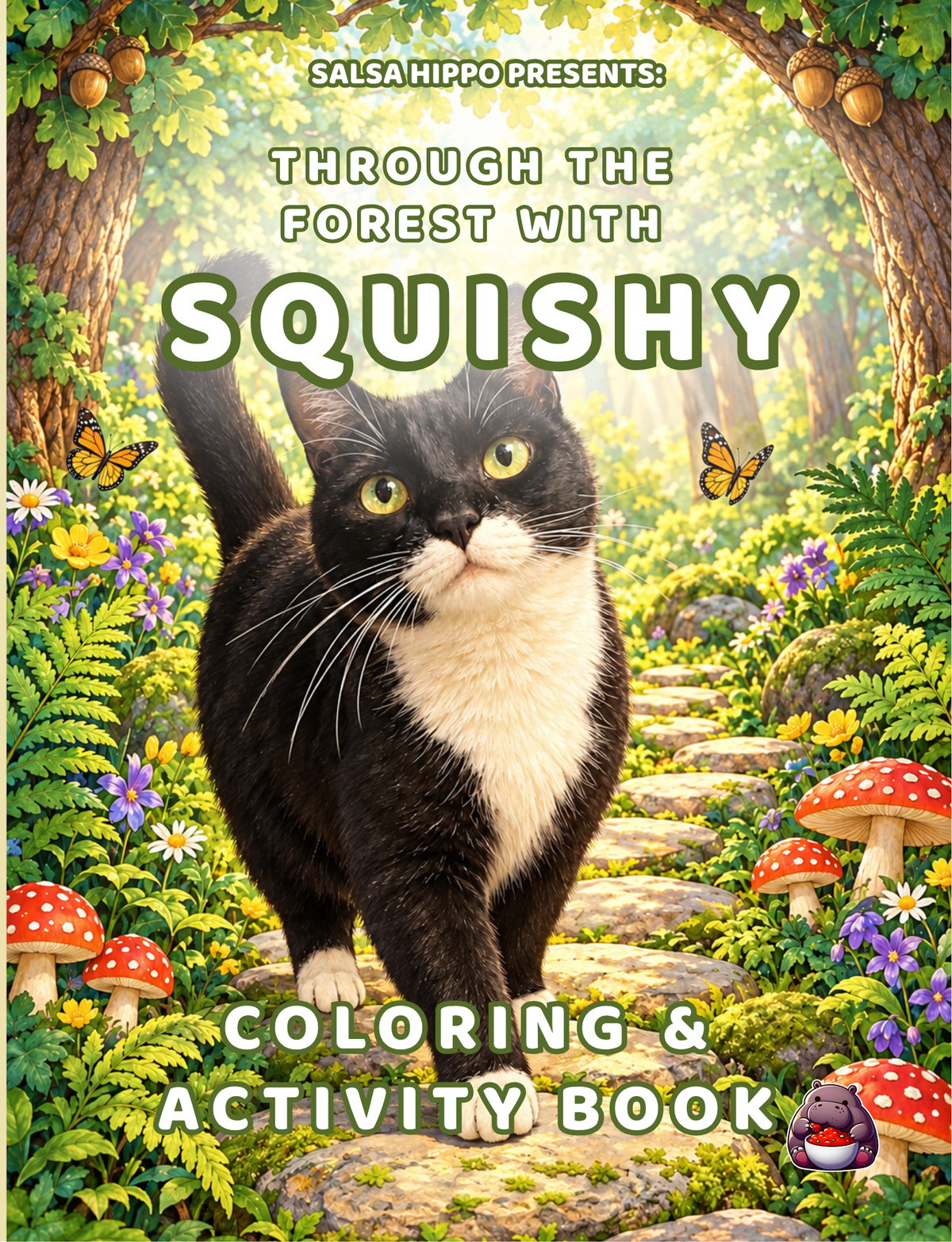 Through the Forest with Squishy - Coloring and Activity Book - SalsaHippo