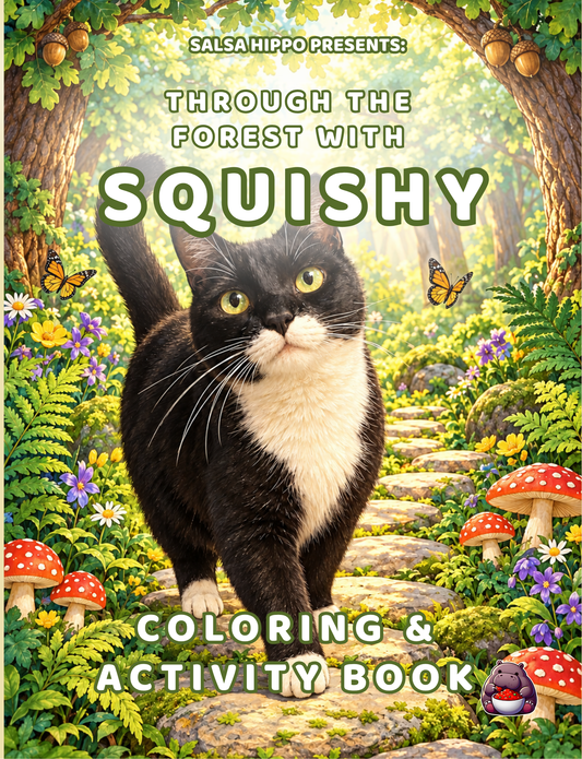 Through the Forest with Squishy - Coloring and Activity Book - SalsaHippo