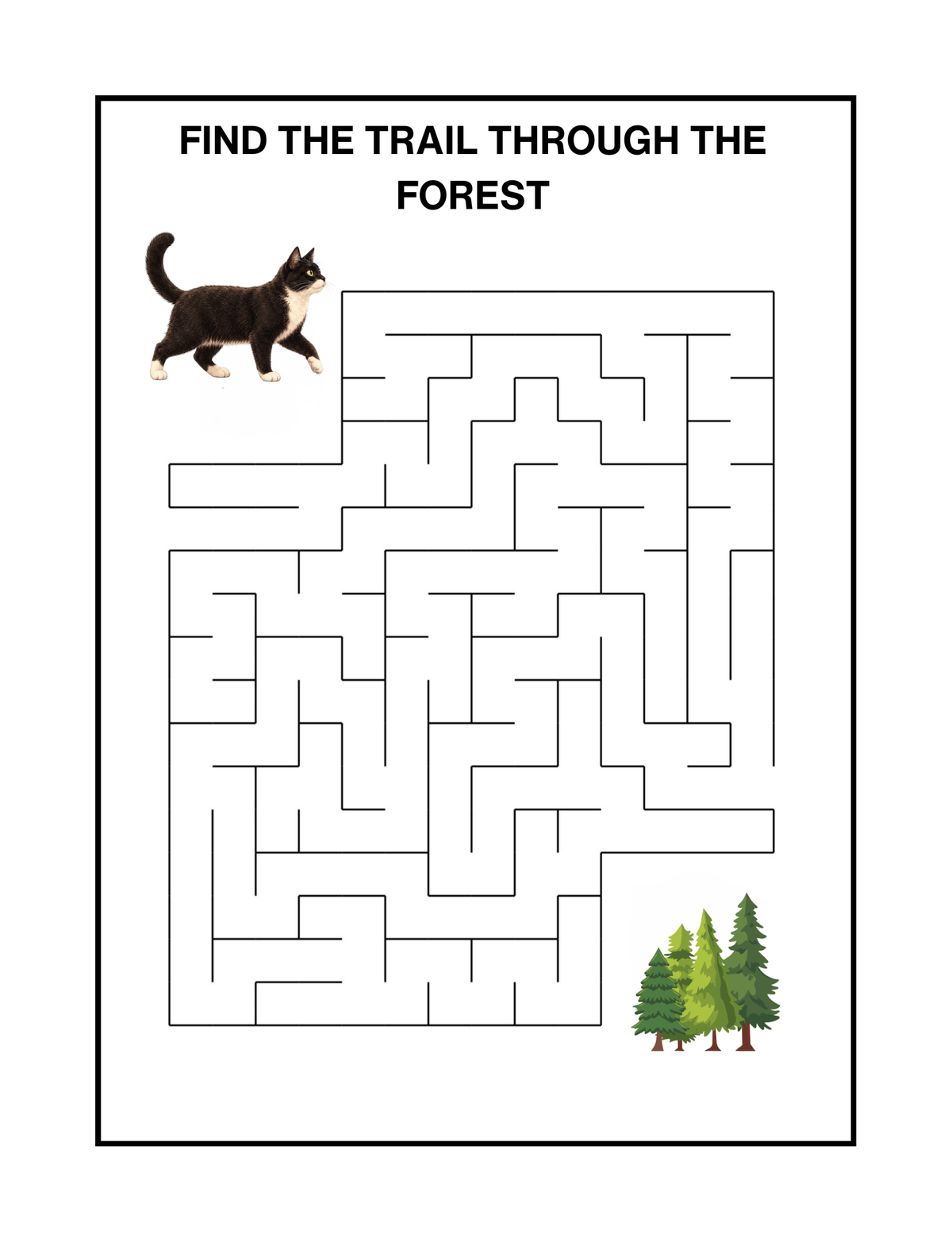 Through the Forest with Squishy - Coloring and Activity Book - SalsaHippo